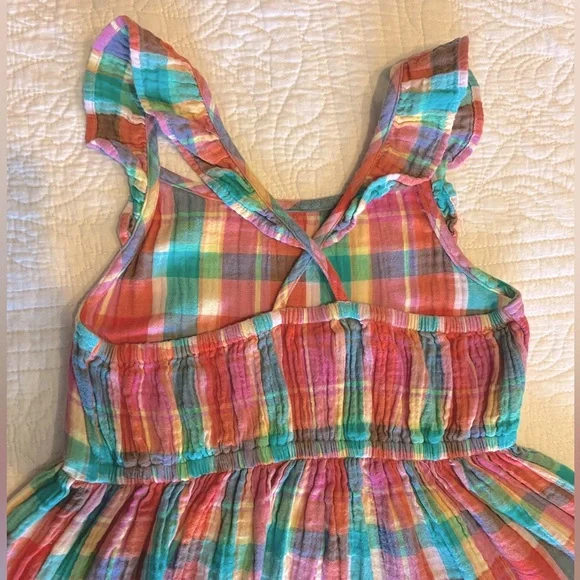 EUC Colorful Cat and Jack girls Easter dress - size 10-12 Large - Picture 9 of 12